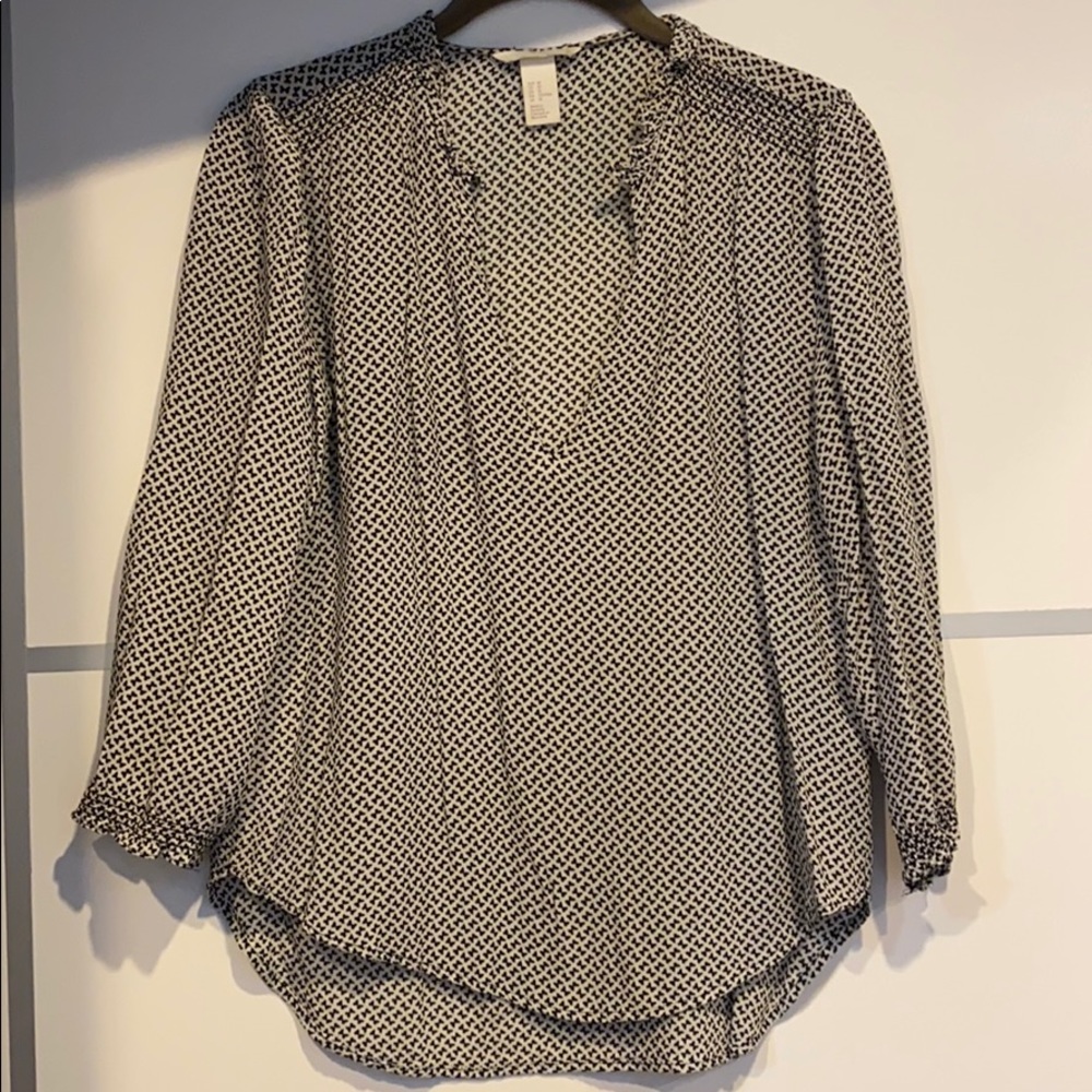 V-neck blouse